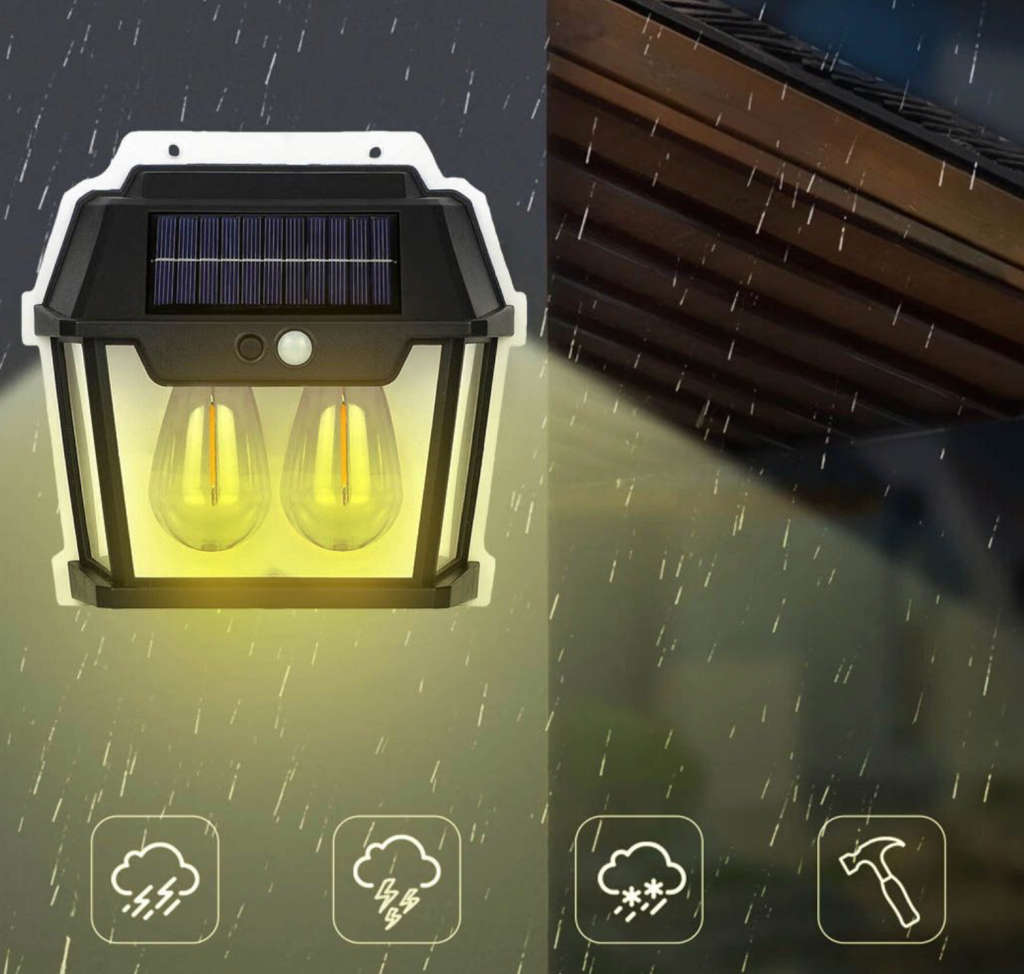 Waterproof Outdoor Solar Interaction Wall Lamp 28W