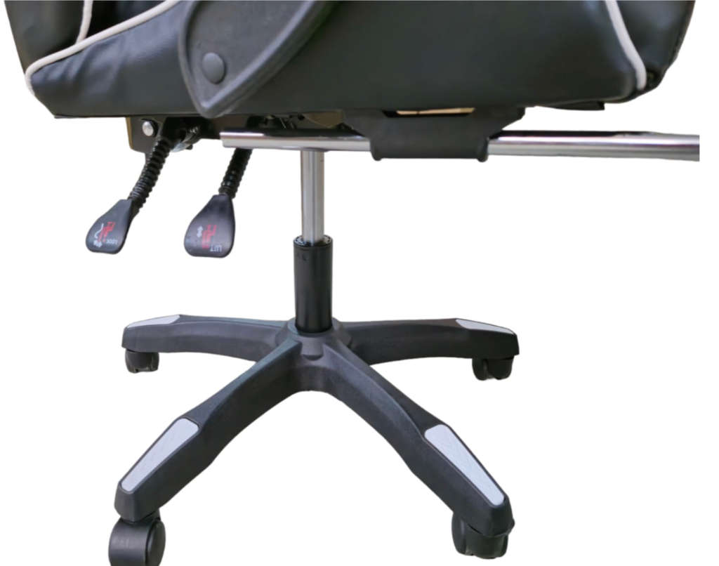 Rex M PU Leather Ergonomic Reclinable Gaming Chair with Adjustable Leg Rest - Blue - Display Unit