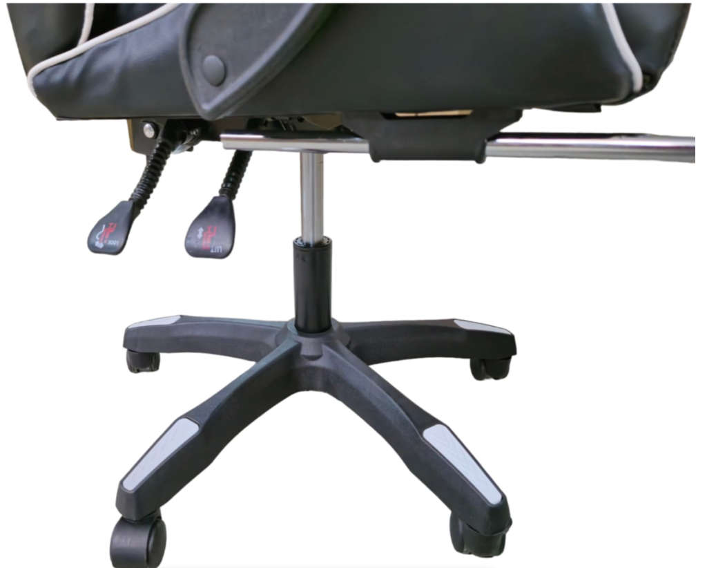 Rex M PU Leather Ergonomic Reclinable Gaming Chair with Adjustable Leg Rest - Red - SEE DESCRIPTION