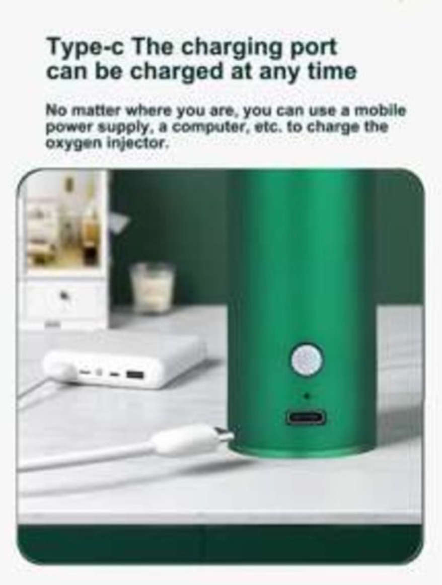 Rex M Portable Airbrush Compressor Kit, Ideal For Nails, Art, Cake & Makeup - Slick Red/Green