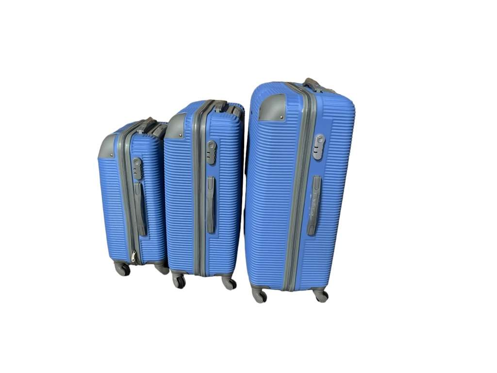 3 Piece Hard Outer Shell Premium Lightweight Luggage Set NEW - LIGHT PURPLE - READ DESCRIPTION