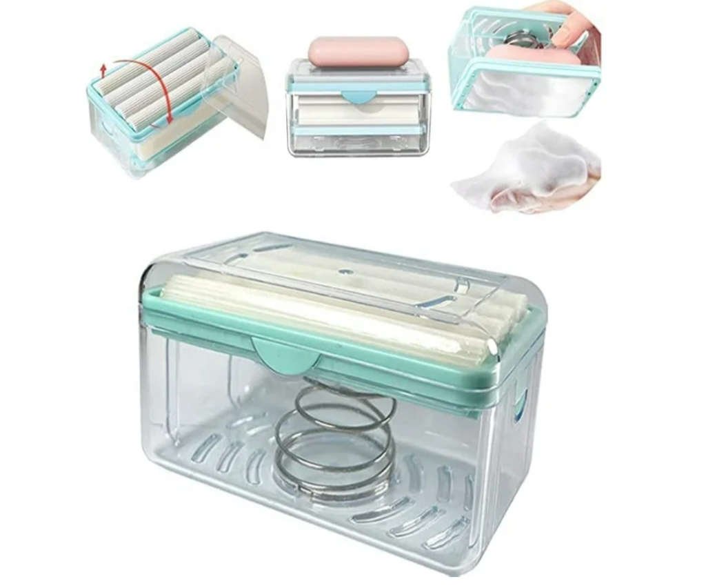 Soap Roller/Spreading Box Cleaning Storage Foaming Box - 2 in 1
