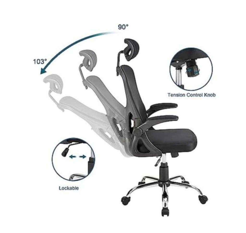 Ergonomic Swivel Desk Office Chair Adjustable Height with Wheels DISPLAY UNIT