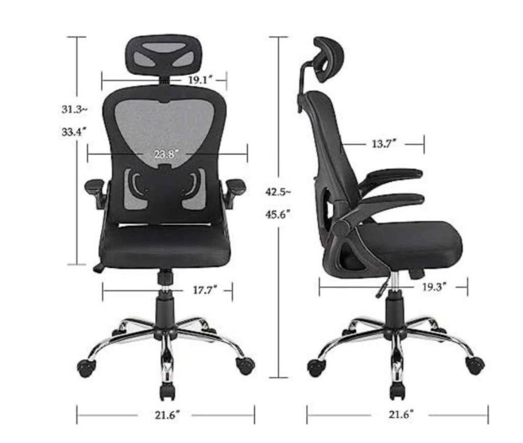 Ergonomic Swivel Desk Office Chair Adjustable Height with Wheels DISPLAY UNIT