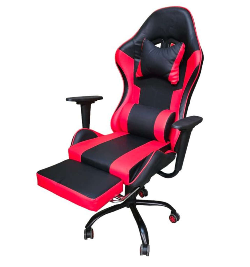 REX M Big Size High Back Reclinable Gaming Chair with Arm Rest - Red (Does Not Have Footrest)Display