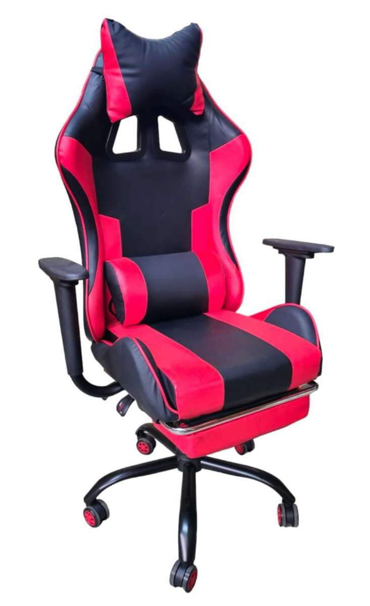 REX M Big Size High Back Reclinable Gaming Chair with Arm Rest - Red (Does Not Have Footrest)Display
