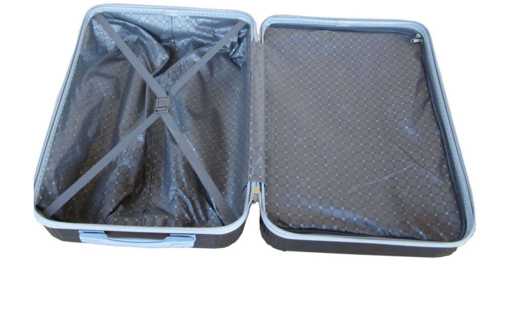 3 Piece Hard Outer Shell Premium Lightweight Luggage Set - BLACK NEW