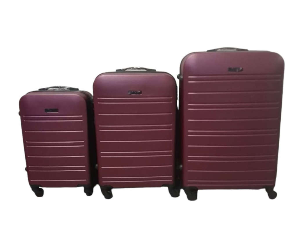SMTE - Infinite Quality Travel Ware - 3 Piece Luggage Set - Purple C6