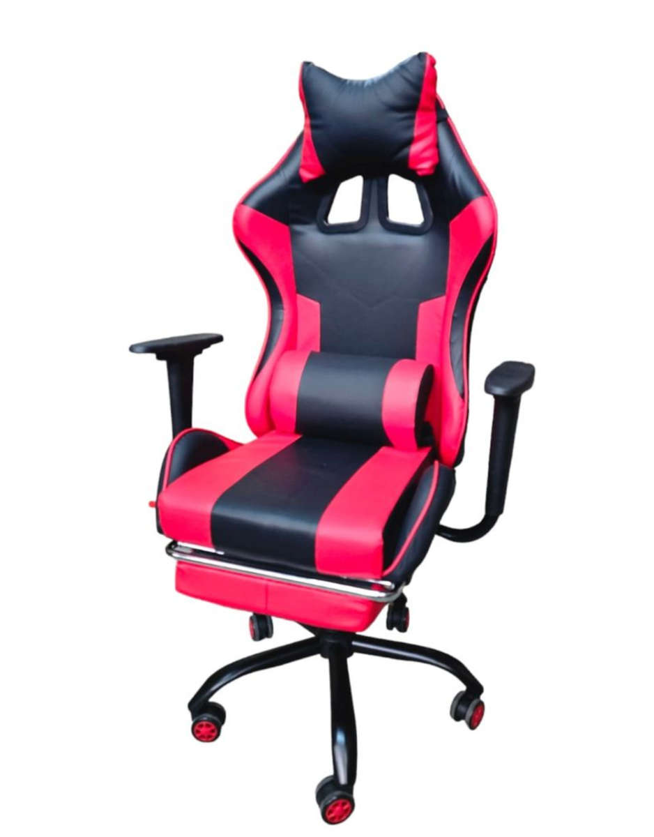 REX M Big Size High Back Reclinable Gaming Chair with Footrest and Arm Rest - Red New Sealed