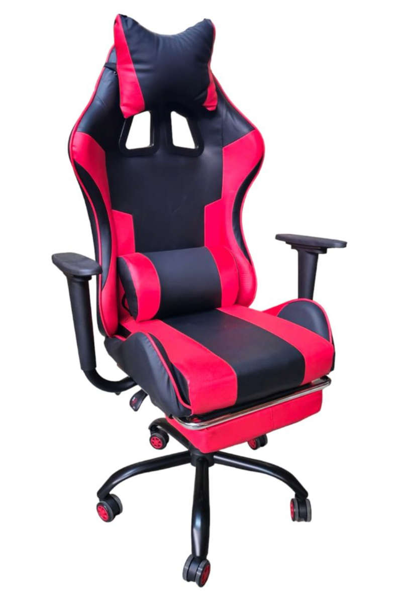REX M Big Size High Back Reclinable Gaming Chair with Footrest and Arm Rest - Red New Sealed