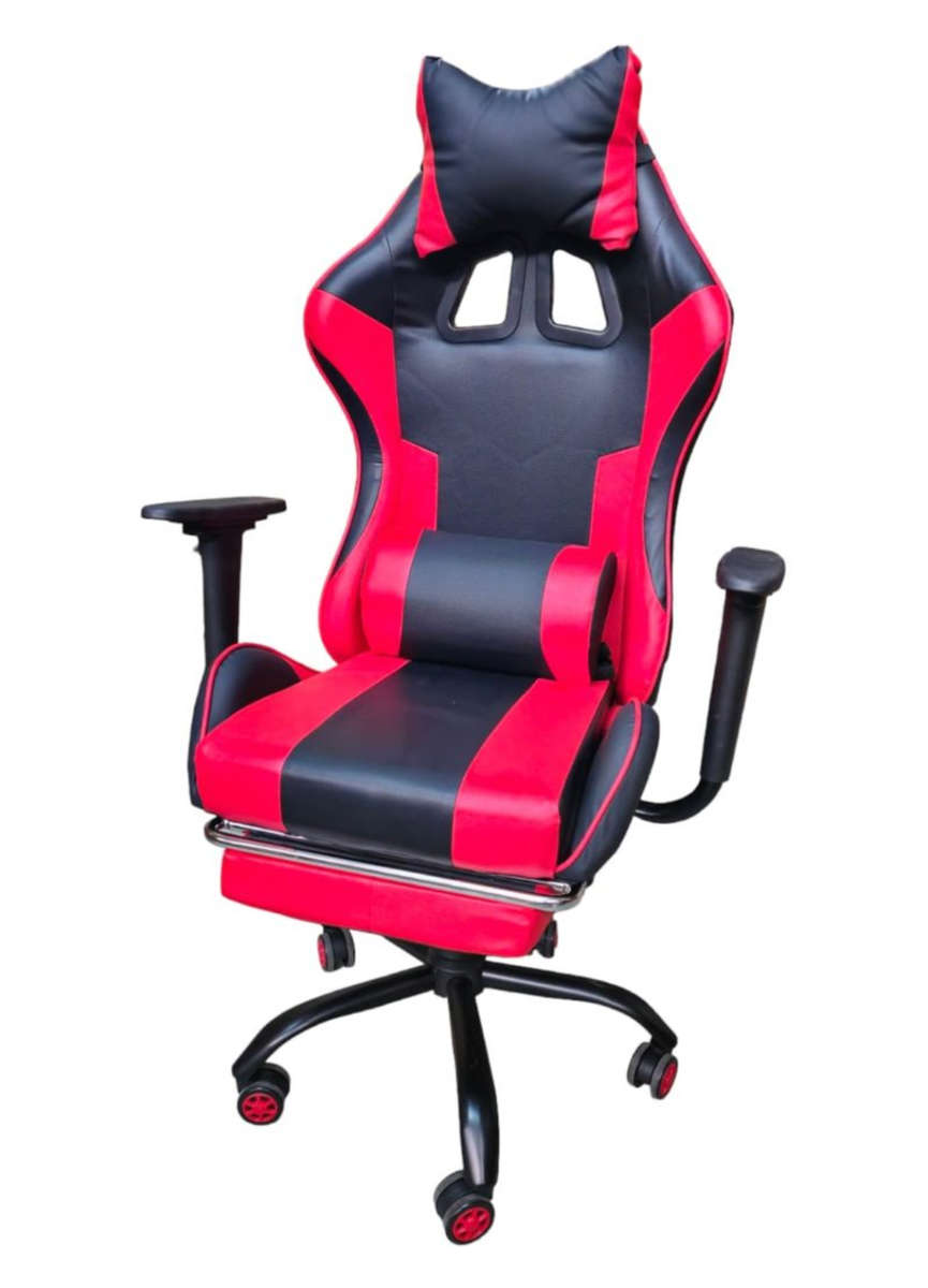 REX M Big Size High Back Reclinable Gaming Chair with Footrest and Arm Rest - Red New Sealed