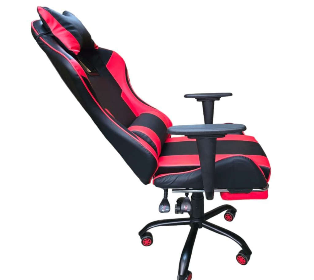 REX M Big Size High Back Reclinable Gaming Chair with Footrest and Arm Rest - Red New Sealed