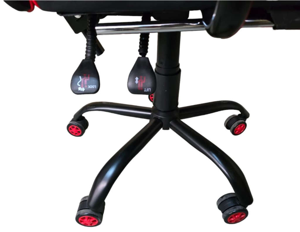 REX M Big Size High Back Reclinable Gaming Chair with Footrest and Arm Rest - Red New Sealed