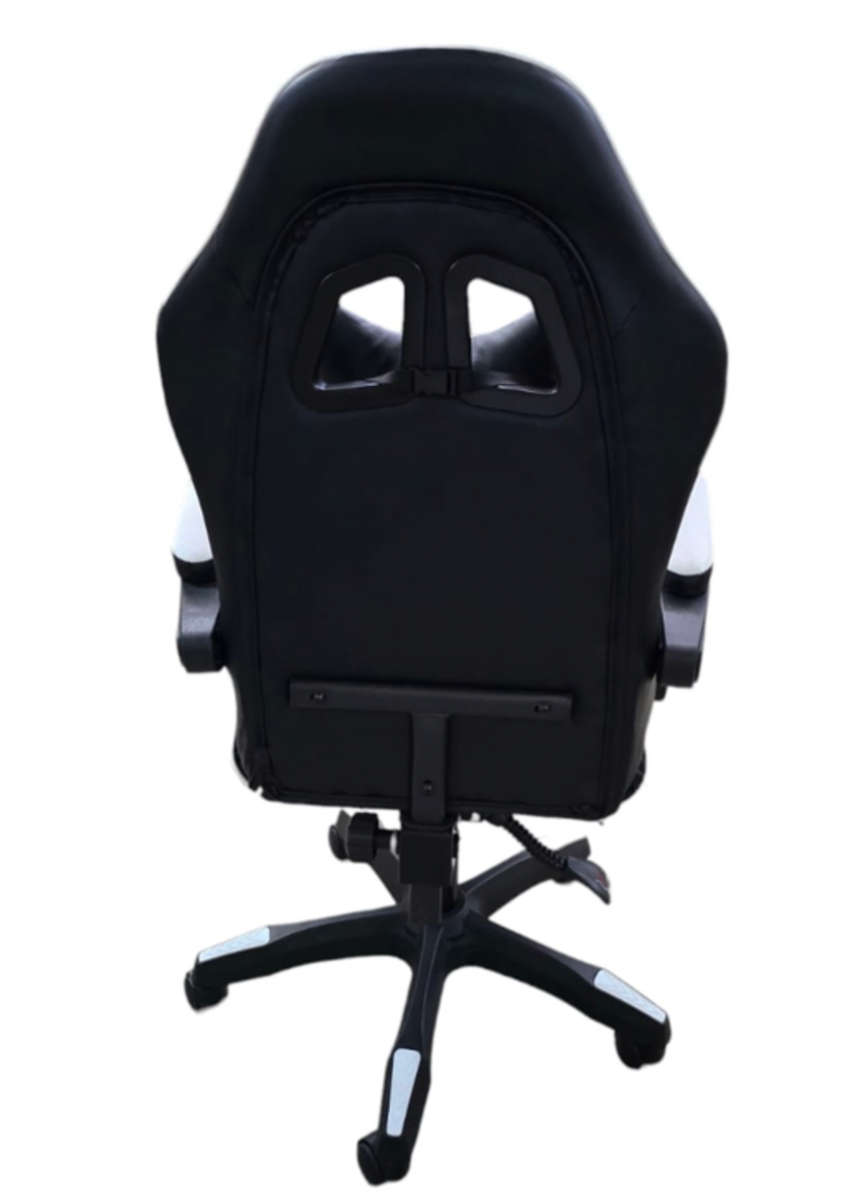 Rex M PU Leather Ergonomic Reclinable Gaming Chair with Adjustable Leg Rest - White Sealed