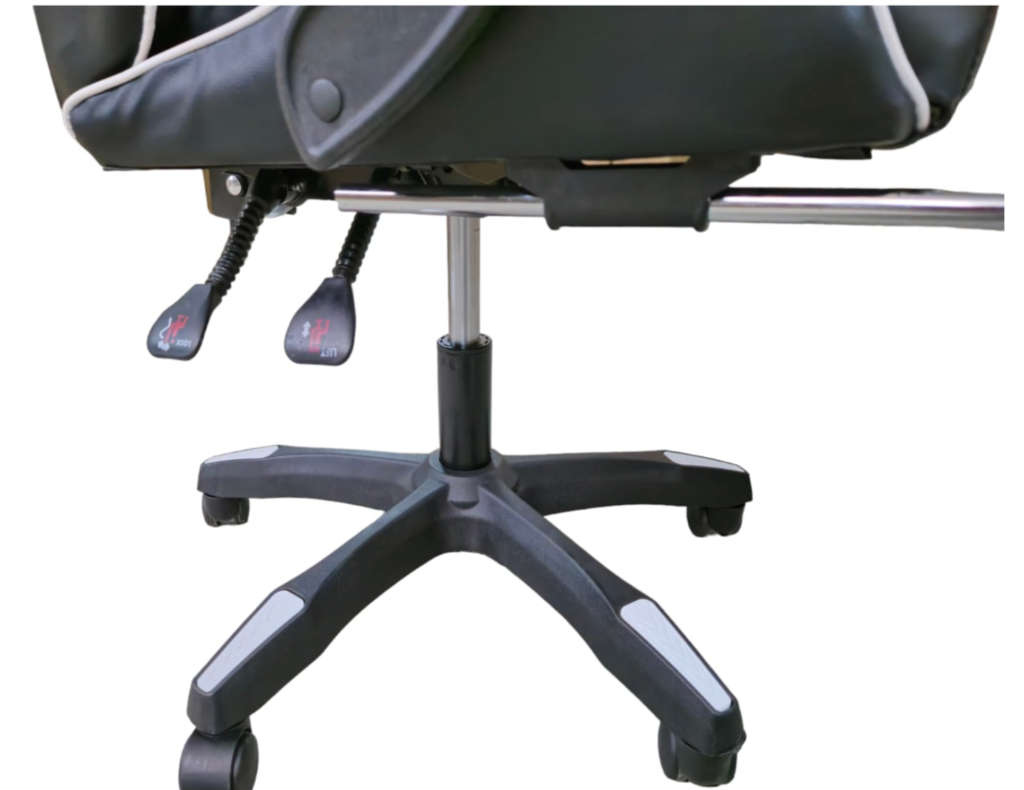 Rex M PU Leather Ergonomic Reclinable Gaming Chair with Adjustable Leg Rest - Blue Brand New