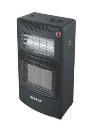 Safy Black 2 in 1 Portable Gas & Electric Heater - REFURBISHED