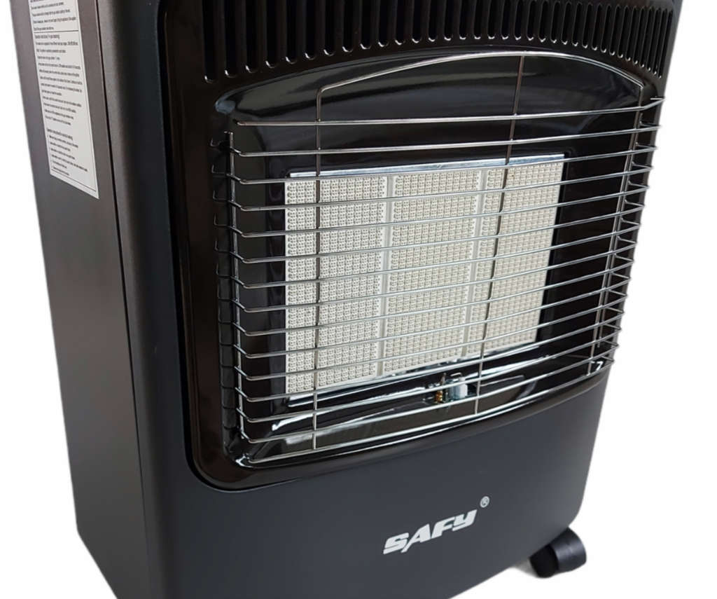 Safy Black 2 in 1 Portable Gas & Electric Heater - REFURBISHED