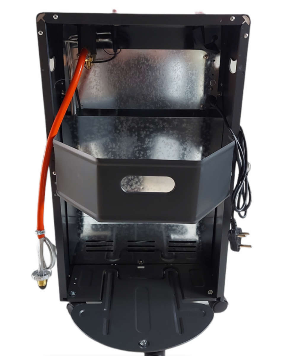 Safy Black 2 in 1 Portable Gas & Electric Heater - REFURBISHED