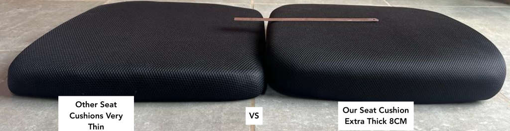 OSLO Adjustable Height Office Chair Ergonomic Mesh Swivel Steel base Extra Thick Cushion - NEW