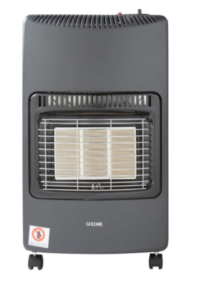 Goldair 3 Panel Gas Heater Black 100% Tested and Working