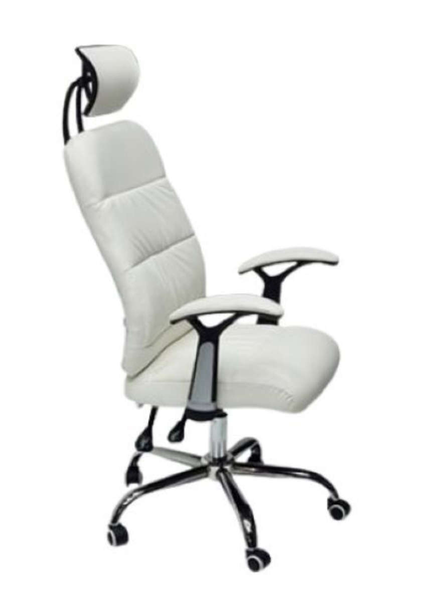 White Office Chair - Shubs Reclining Office Chair with Head and Arm rests Display Unit
