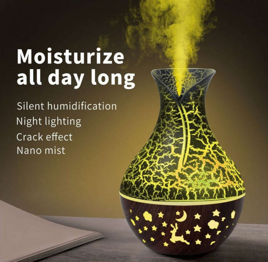 Mini Usb Aroma Diffuser Humidifier With 7 Colour Changing LED