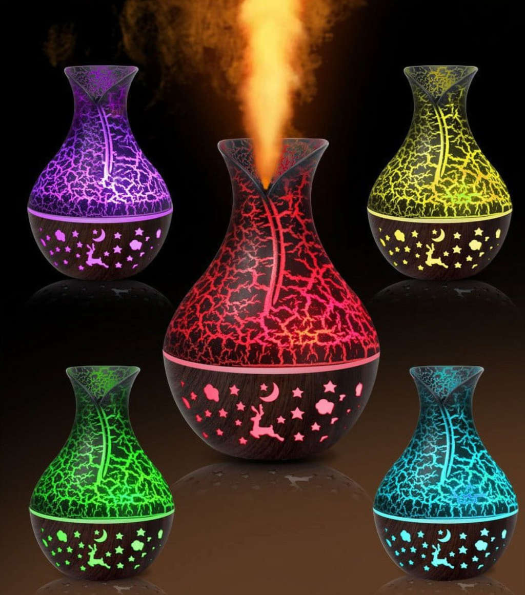 Mini Usb Aroma Diffuser Humidifier With 7 Colour Changing LED