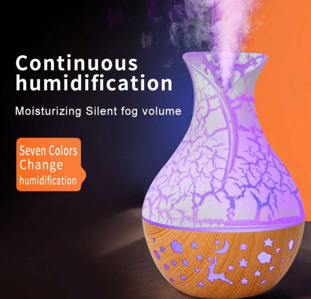 Mini Usb Aroma Diffuser Humidifier With 7 Colour Changing LED