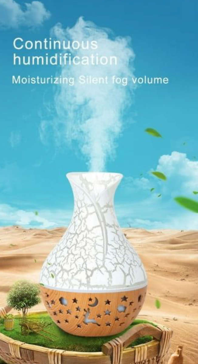 Mini Usb Aroma Diffuser Humidifier With 7 Colour Changing LED