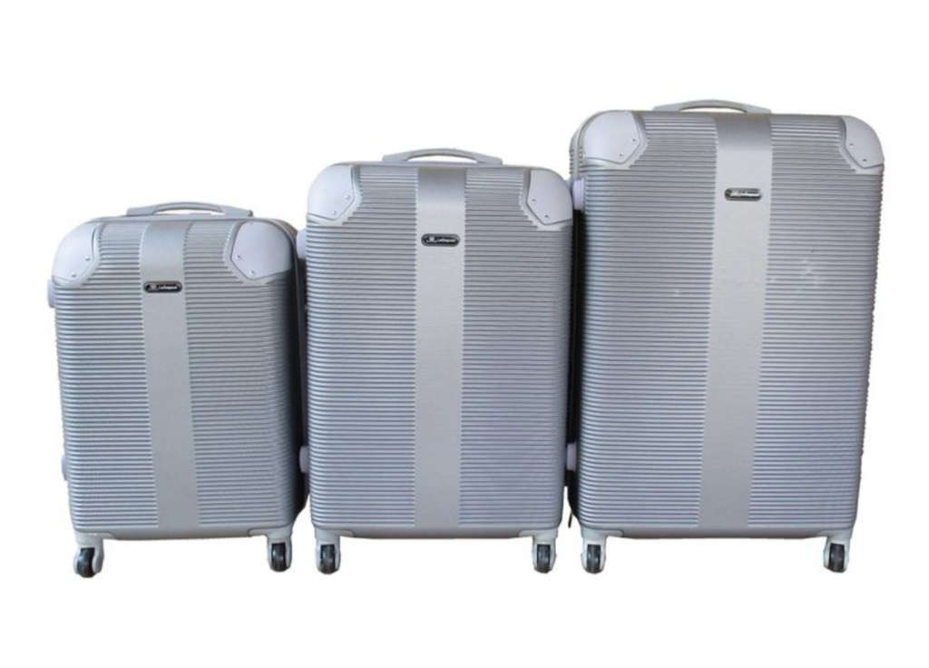 Expert Travel Ware - 3 Piece Luggage Set - Silver