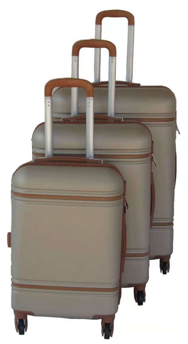 3 Piece Nexco Travel Luggage Bag Set - Gold