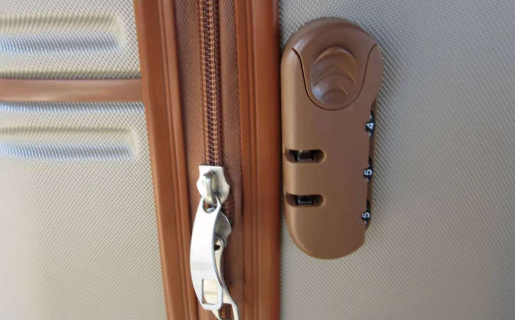 3 Piece Nexco Travel Luggage Bag Set - Gold