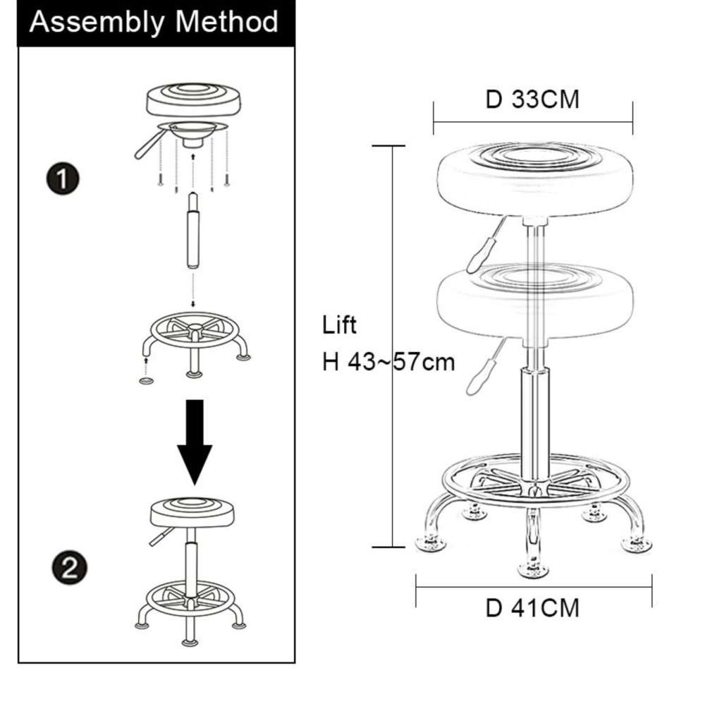 Bubba Saloon Stool - Red