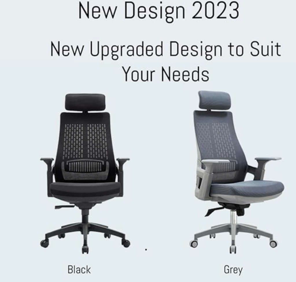 F21 - Mesh ergonomic Executive office chair Demo/Display Unit - Black