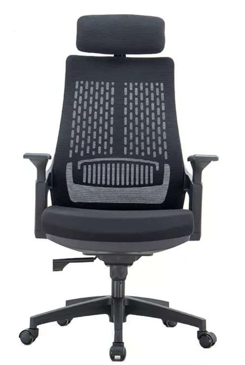 F21 - Mesh ergonomic Executive office chair Demo/Display Unit - Black