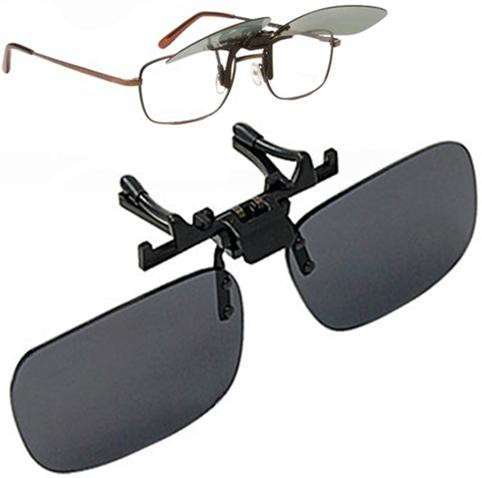 Polarized Sunglasses Lens Clip on Flip Up Prescription Glasses for Drivers