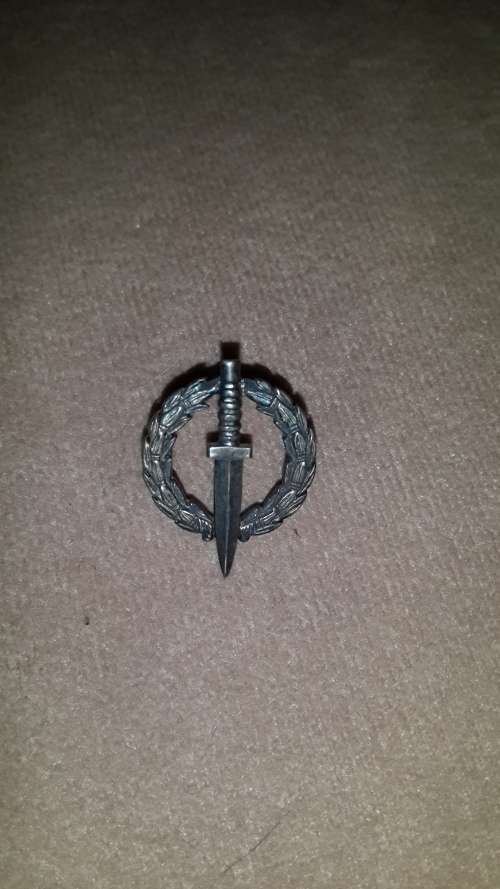 Original RECCE Operators badge, mess dress, antiqued