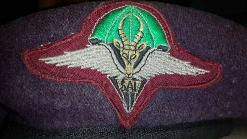 1 Parachute Battalion Beret, lurex wire, first pattern