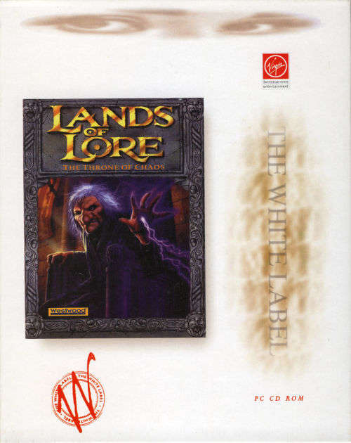 Lands of Lore - The Throne of Chaos White label big box pc adventure game (pc cd)