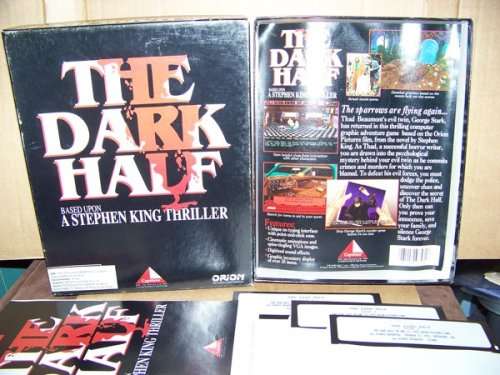 The Dark Half - PC Big Box Adventure game (5.25` floppy disks) Based on the Stephen King novel