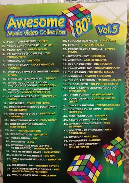 Awesome 80`s Vol 5 DVD