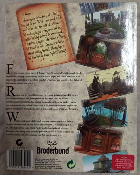 Myst PC CD Big Box Adventure Game