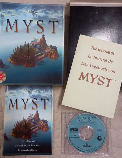 Myst PC CD Big Box Adventure Game