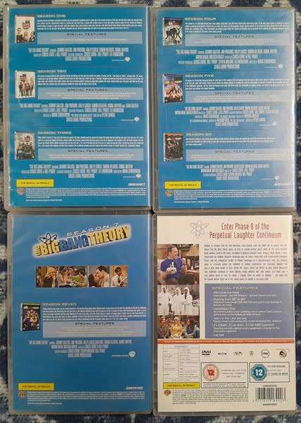 The Big Bang Theory - Seasons 1 to 8 (25 DVD bundle)