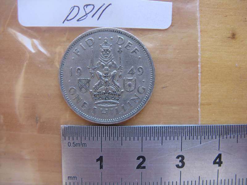 GREAT BRITAIN 1949 SHILLING WITH SCOTTISH CREST.
