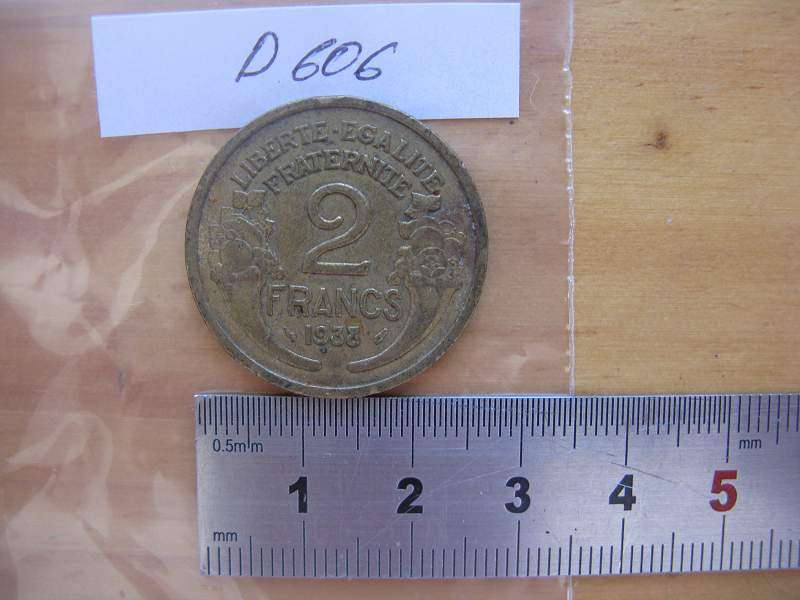FRANCE 1938 2 FRANCS.