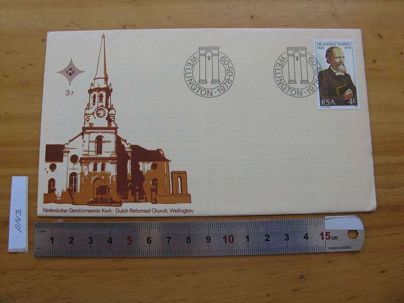 DUTCH REFORMED CHURCH, WELLINGTON 3.7 1978-05-09 WITH INSERT.