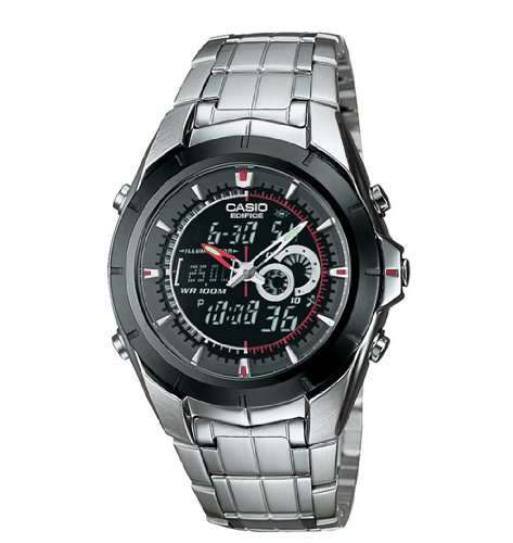 Casio Mens Ana-Digi Edifice Thermometer Bracelet Watch