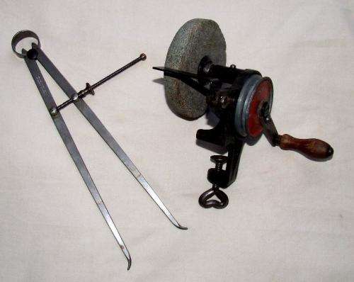 Vintage Callipers & Hand Grinder