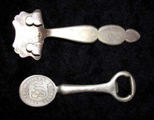 Victorian Plate Holder & Grand National Railway Co. Bottle Opener